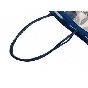 Prada Kanapa Handbag Clear Plex Blue Vinyl